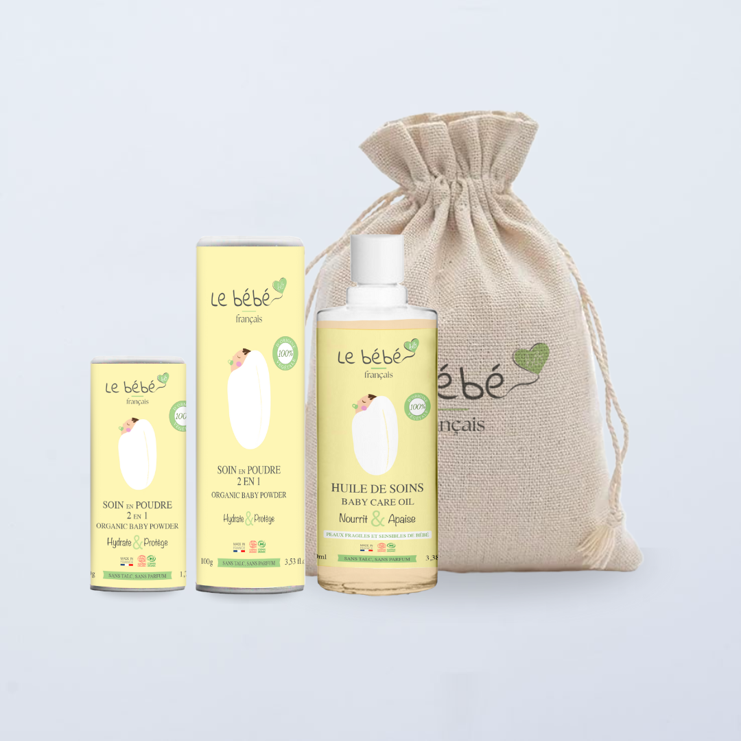 Talc Pour Bébé Kodomo - Poudre Douce à L'extrait D'Aloe Vera, 350 G, Qualité Japonaise