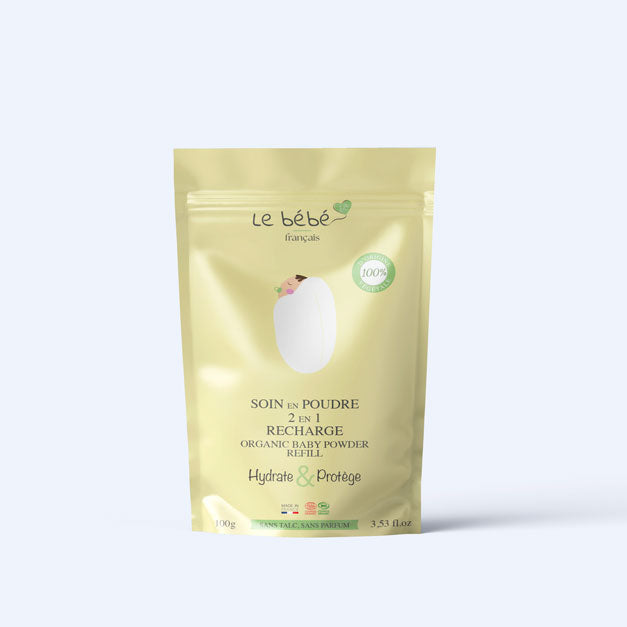 Soin en poudre 2 en 1 bio bébé recharge 100g